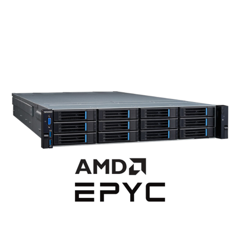 Serveur 2U rackable avec double processeur AMD EPYC 9005/9004