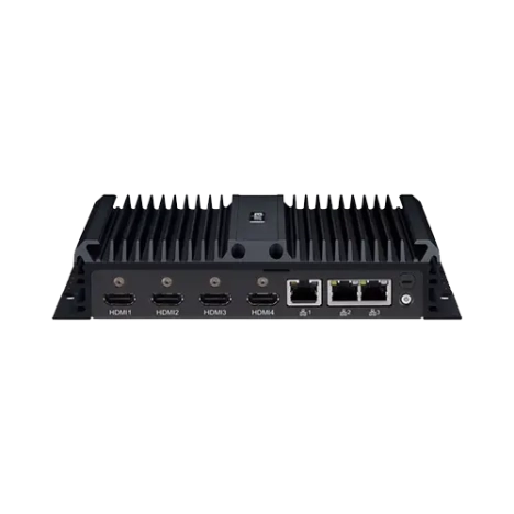 PC Fanless compact avec Intel® Core™ i5 1145G7E, 4 HDMI, 3 x LAN, 4 x USB (-10°C à 60°C)