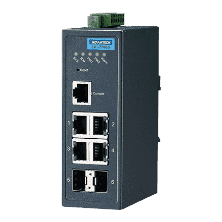 Switch industriel, 4GE + 2SFP Managed Ethernet Switch Température étendue