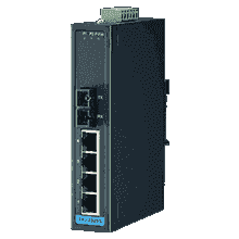 Rail Din Switch 4 10/100 + 1 fiber MM BE