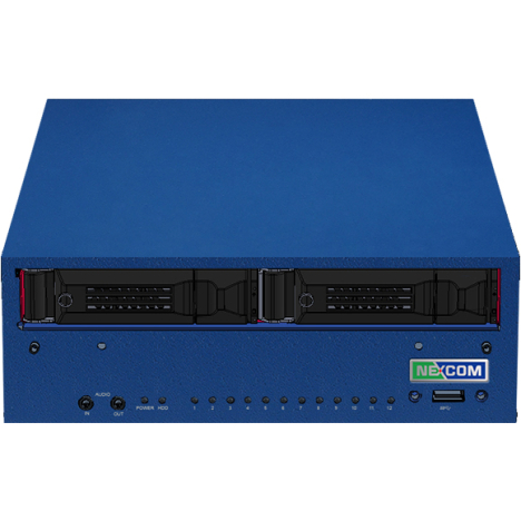 Appliance de stockage industriel avec 12 ports PoE avec Intel Xeon 7eme gen