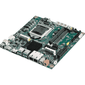 Carte mère industrielle, miniITX LGA1151 wH110/DP/HDMI/LVDS/PCIe/2GbE,RoH