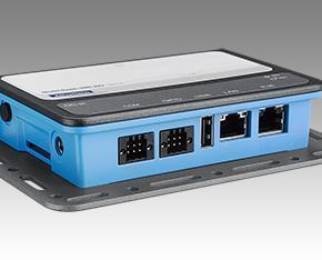 PC Fanless passerelle IOT, Intel Quark x1000 400MHz 512MB w/PoE (0~40C)