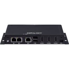 Intel® Celeron® J6413 processor quad core fanless system with 3 x HDMI, 4 x USB, 2 x COM, 3 x LAN