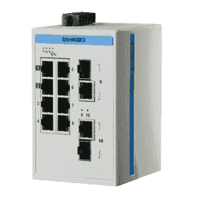 Switch industriel avec protocole automatisme, ProView,8+2G Combo Gigabit Ind. Switch,-10~60?