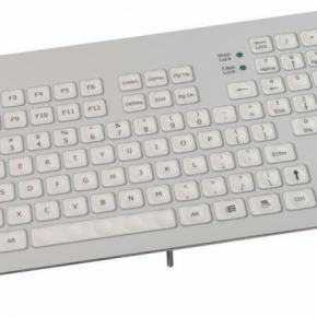 Clavier industriel durci à encastrer sans dispositif de pointage 103 touches Clavier industriel compact Etanchéité: IP65 Interface PS/2 US: QWERTY