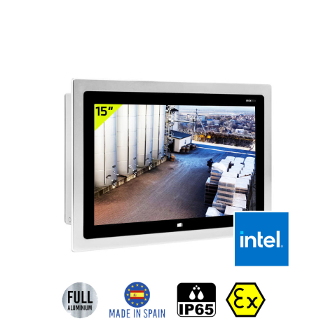 ATEX Wall-Mount Panel PC 15" 16:9 Wide Intel Atom