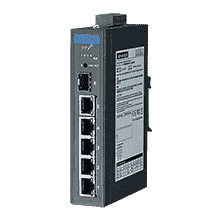 Switch Rail DIN industriel x5 LAN PoE + 1 SFP