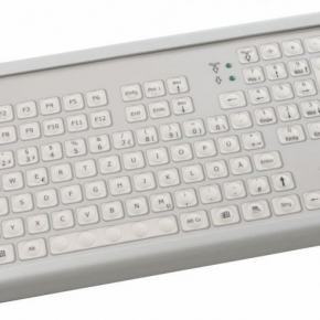 Clavier industriel durci à poser sur table sans dispositif de pointage 103 touches Clavier industriel compact Etanchéité: IP65 Interface PS/2 FR: AZERTY