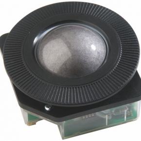 Trackball laser optique 50mm de diamètre Trackball amovible, PS/2 & USB, drain Etanchéité: IP68