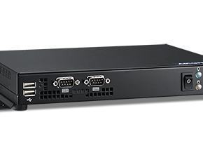 Châssis industriel ultra fin pour carte mère Mini ITX, AIMB-B12010 system with AIMB-201DS w/o Adapter