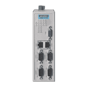 PC industriel fanless à processeur TI Cortex A8, 256MB DDR2, VGA, WinCE 6.0 4 x RS-232/422/485, 1 x RS-485 2 X 10/100 Mbps et 2 x slots SD card Windows® CE 6.0 Ready et en option support uClinux Option Rail-Din et montage mural Sans ventilation et s