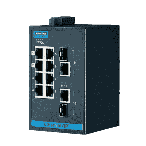 ETHERNET DEVICE, 8FE+2G Ind. Switch with EtherNet/IP, W/T.