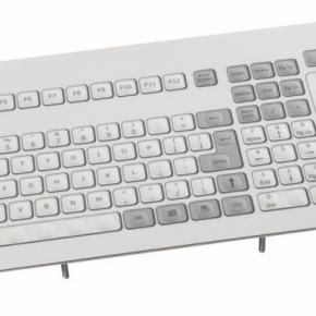 Clavier industriel durci à encastrer avec touch pad (pavé tactile) 106 touches Pavé tactile (touchpad) Etanchéité: IP65 Interface PS/2 FR: AZERTY