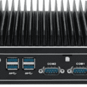 Micro Fanless box PC with Intel Core i3 10110U, 2 x COM, TPM 2.0, 6 x USB