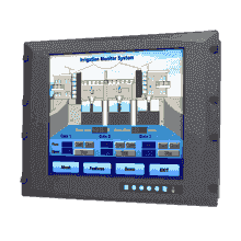 Moniteur ou écran industriel tactile, 8U 17"SVGA WT Ind. Monitor w/Resistive TS(Combo)