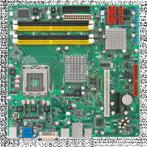 Carte mère industrielle, C2D LGA775 mATX FSB1066 VGA/ GbE/10COM w/o LVDS