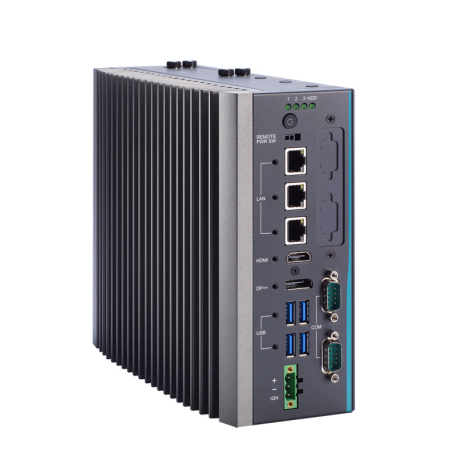 PC Fanless industriel modulaire IP40 avec processeurs Intel de 12,13 et 14em gen DDR5, LAN GB,x5 USB, x1 P, X1 HDMI,TPM2