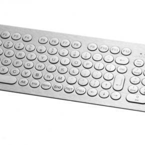 98 key stainless steel keyboard, round ø17 keys, front mounting