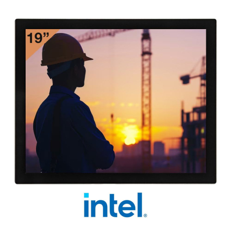 19” TFT SXGA 4:3 Flush Panel PC with Intel® Processor N97, Resistive Touch Screen, 8GB DDR5, 3 x COM, 2 x USB, 1 x USB-C