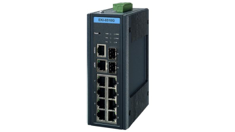 Switch TSN managé x8 LAN GB, x2 Combo ports LAN/SFP IEEE 1588v2 PTP