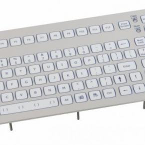 Clavier industriel durci à encastrer sans dispositif de pointage 102 touches Clavier industriel compact, Touches à course courtes Etanchéité: IP65 Interface USB US: QWERTY