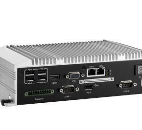 PC industriel fanless, Atom D2550 1.8GHz w/ HDMI+VGA+LVDS+3*GbE+6*COM
