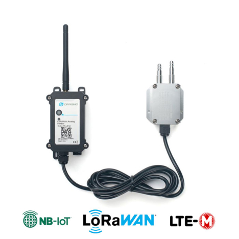 Air or water pressure sensor LoRaWAN, NB-IoT LTE-M