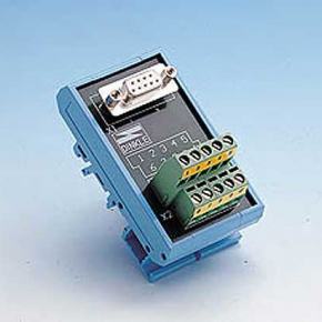 DB-9 Wiring Terminal, DIN-rail Mount