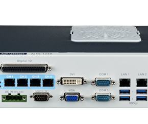 PC industriel pour application de vision, H61, 4 PoE, 2 LAN, 4 USB3.0, 6 COM, 8-bit DIO