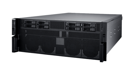 Serveur 4U avec double processeurs AMD EPYC pour 4 cartes GPU industrielles