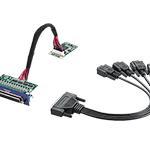 Module d'extension pour PC industriel fanless, Non-Isolated RS-232, DB37, 4-Ch, PCIe I/F
