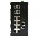 Switch PoE+ Gigabit 8 ports + 4 SFP