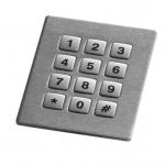 Product 12 key stainless steel keyboard, square-shaped 12 mm keys, front mounting Image