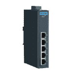 Switch Rail DIN industriel 5 ports Ethernet Gigabit en boîtier métallique et alimentation redondante