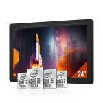 23.8.” TFT FHD 16:9 Heavy Industrial Panel PC 10th Gen Intel® Core™ i Processor P-Cap Screen, DDR4, PCIe Slot Supported