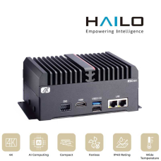 Produit PC fanless IA configurable Hailo-8, 26 TOPS x2 ports LAN GB Image