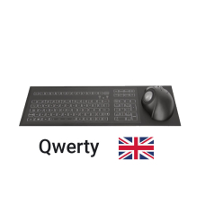 Produit Clavier industriel encastrable rétroéclairé IP65 avec trackball ergonomique 38 mm – UK QWERTY Image