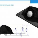 Produit Trackball montage en panneau avec trous de fixation Image