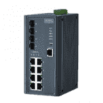 Switch ethernet 8 ports 10/100Mbps + 4 SFP Administrable -40~75℃