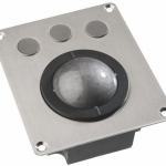 Trackball industrielle / Trackball - montage en panneau / Trou de fixation M4 - Boule technologie laser de 50mm - Boutons IP68 - 100 x 116 x 40 mm - IP68