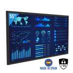 Moniteur 55"tactile  grand format panoramique IP65
