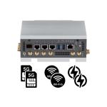 Fanless ICS Security Appliance in a compact DIN Rail Form Factor with Intel Atom® Processor, 3 x 1GbE RJ45 Ports, Dual 5G and Dual Wi-Fi