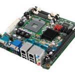 Carte mère Mini-ITX semi-industrielle, HM65 MINI-ITX, VGA/HDMI/LVDS/DP, 4 COM, 2GbE