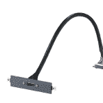 Module d'extension pour PC industriel fanless, DVP-7016HE_HDMI cable_iDoor bracket