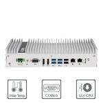 PC Fanless avec Intel i3-6102E DVI, 2 x DP, 6 x COM, 6 x USB -20~70°C