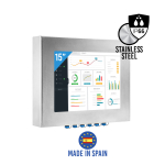Panel PC inox complètement étanche IP66 15" avec processeur Intel