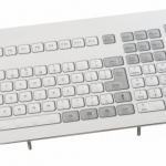 Clavier industriel durci encastrable 106 touches Trackball de 50mm IP65 USB FR: AZERTY