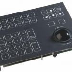 Clavier industriel 38 touches encastrable IP65 LED trackball 38mm USB