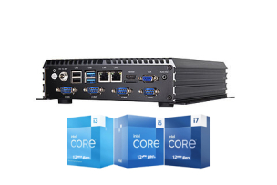 Produit PC fanless Intel Core I3,I5,I7 12eme génération | x4 COM, GPIO, x6 USB, x2 LAN GB, WiFi, Bluetooth, HDMI, VGA Image